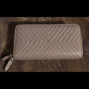 Grey Double Zip HUGE wallet